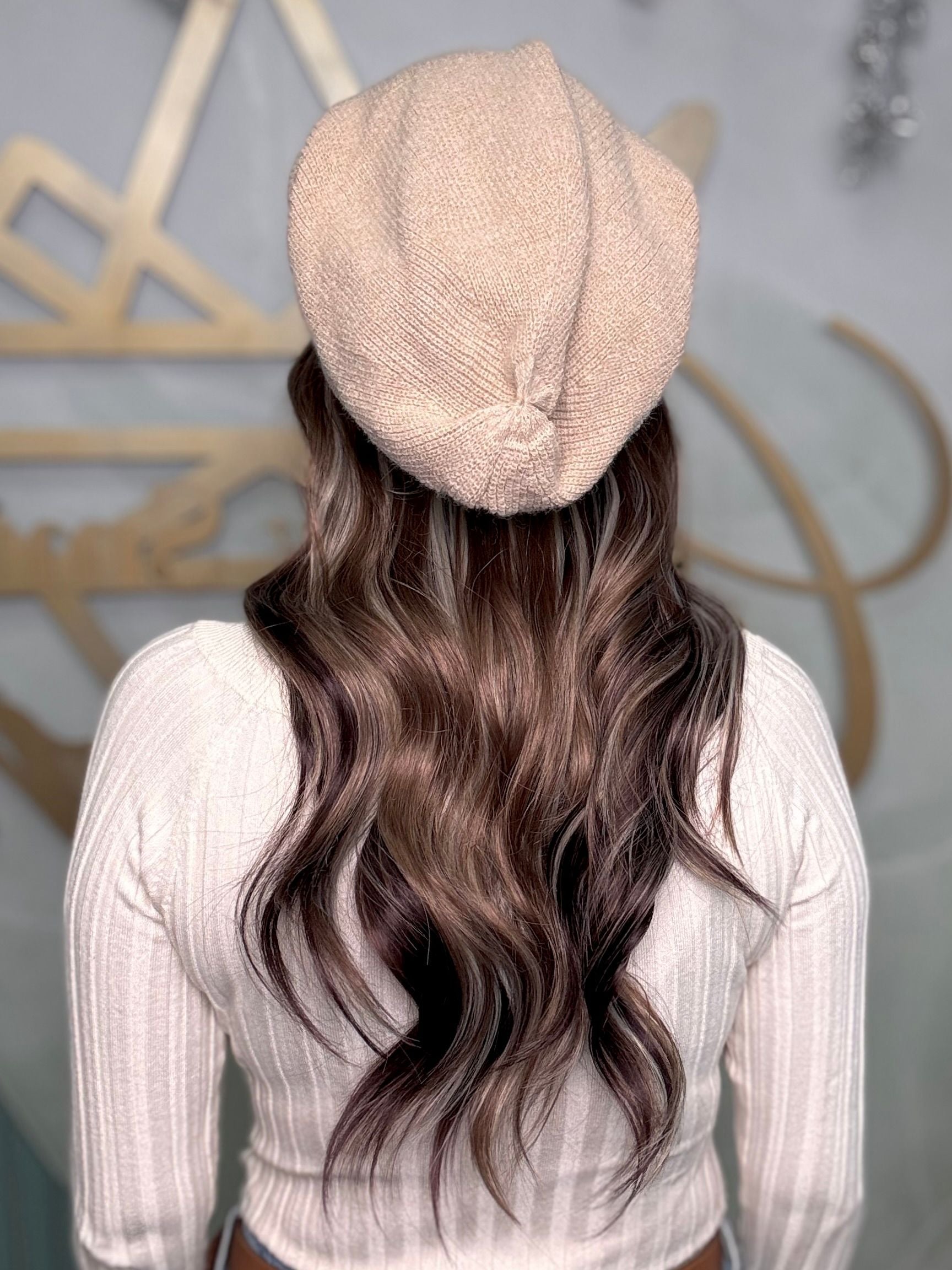 **Meg Beanie (Spun Amber)