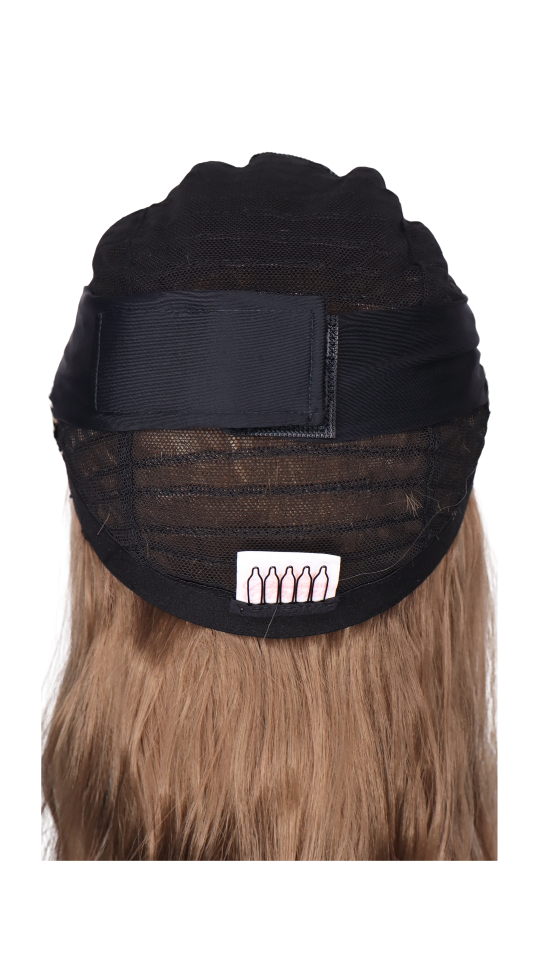 *Aprielle Headband with Bangs (Dark Honey Blend) - FINAL SALE