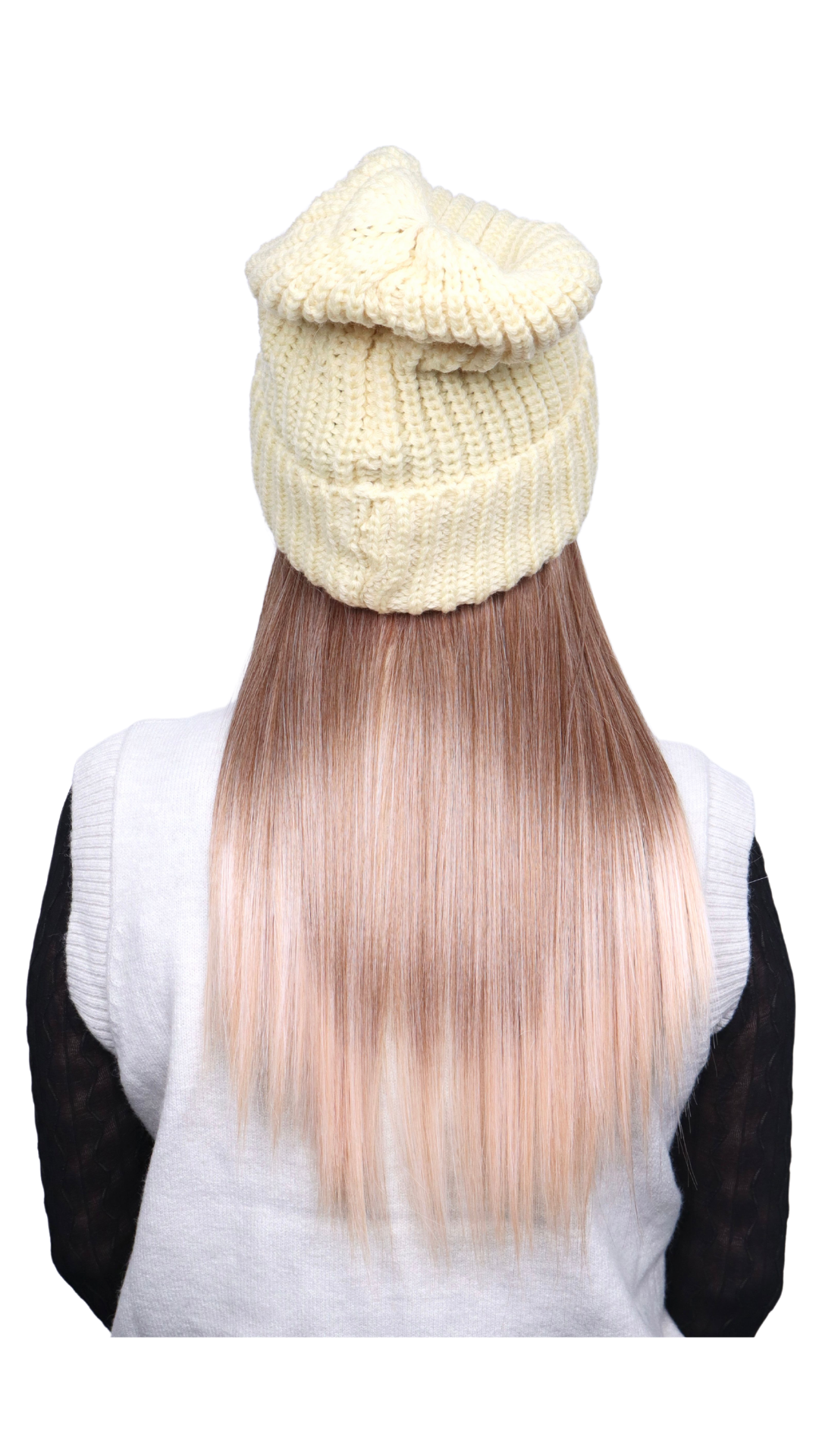 *Buttercream Beanie (Apricot Straight)