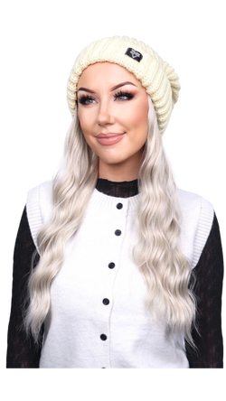 Buttercream Beanie (Blonde Wavy)