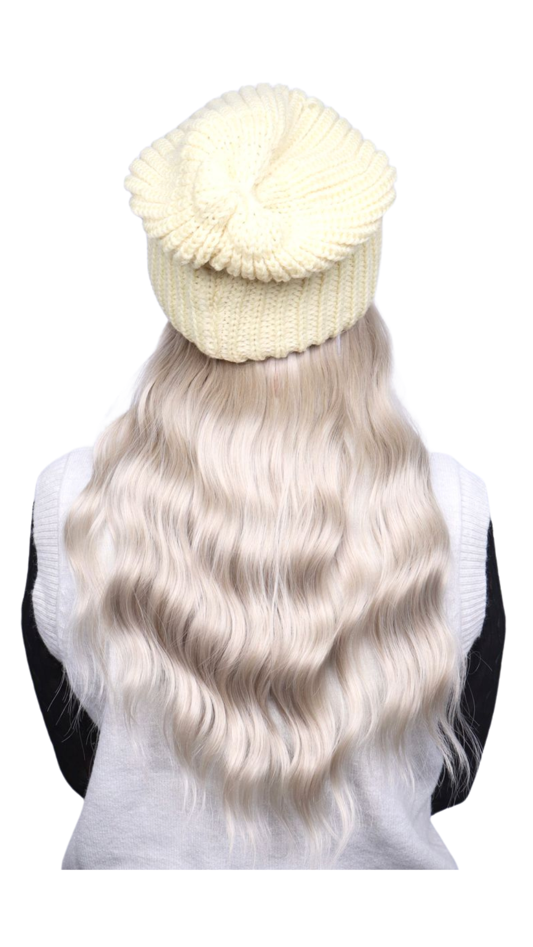 Buttercream Beanie (Blonde Wavy)