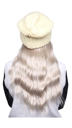 Buttercream Beanie (Blonde Wavy)