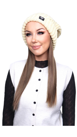 *Buttercream Beanie (Golden Brunette Straight)