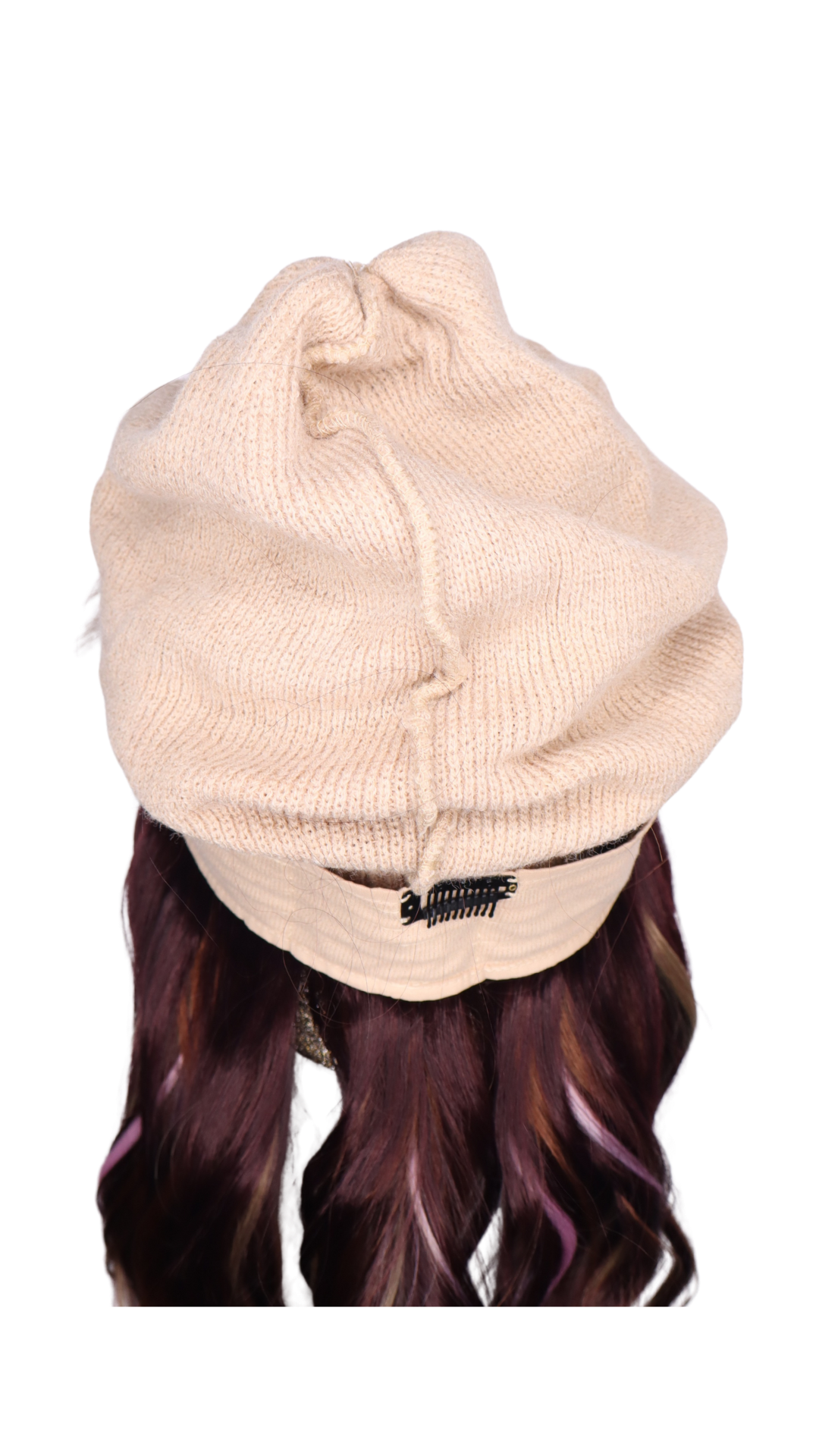 **Clarissa Beanie (Plum Après)