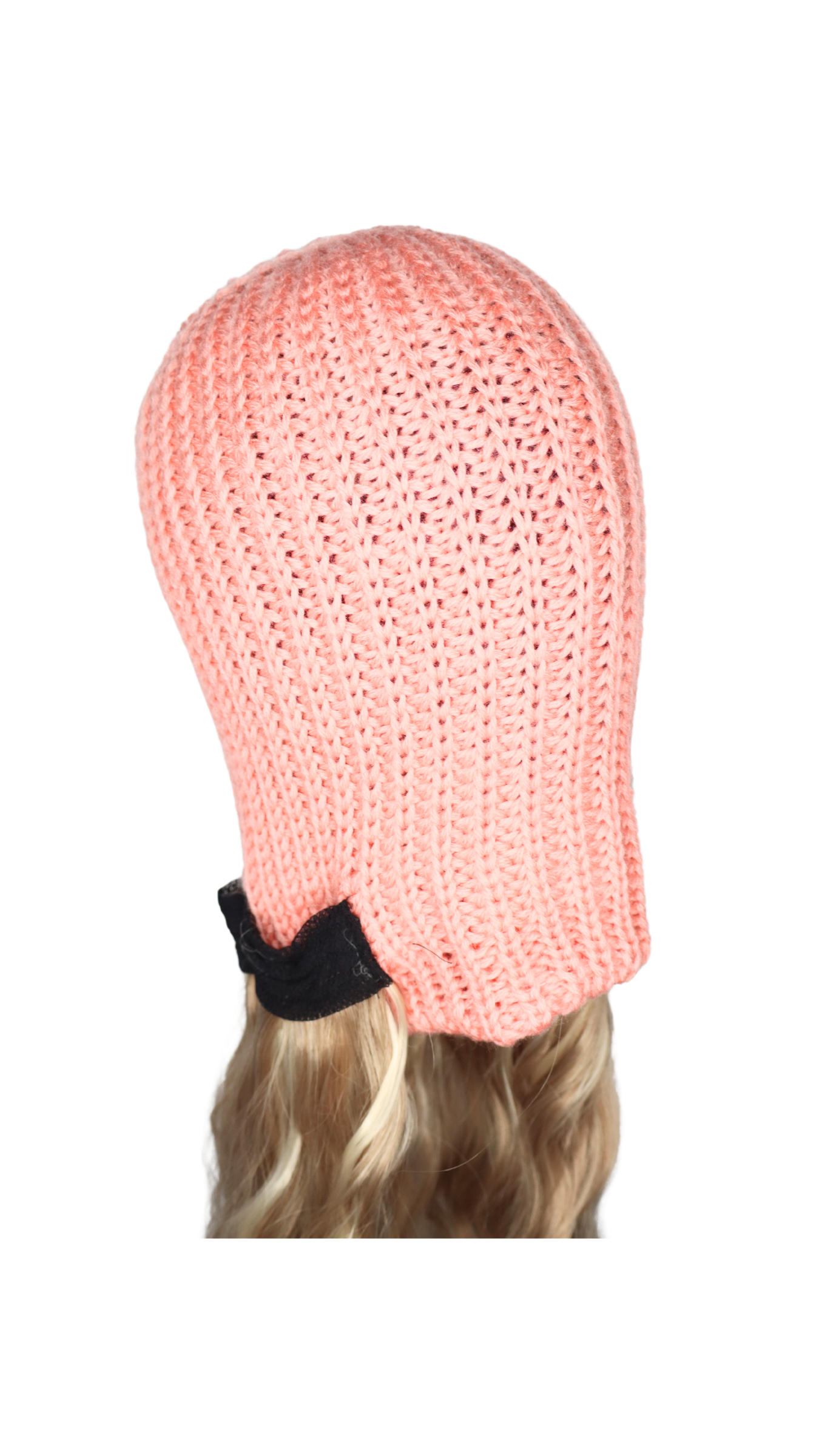 *Pink Beanie (Black Straight)