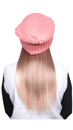 *Pink Beanie (Apricot Straight)