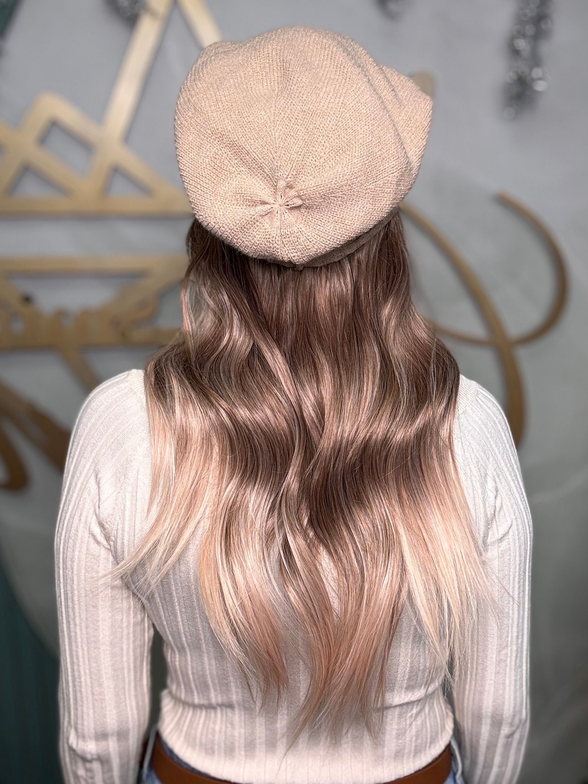 **Jonah Beanie (Muted Apricot)