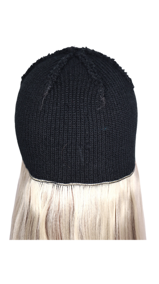 Beanie Wig Black Straight (Mid-Length)