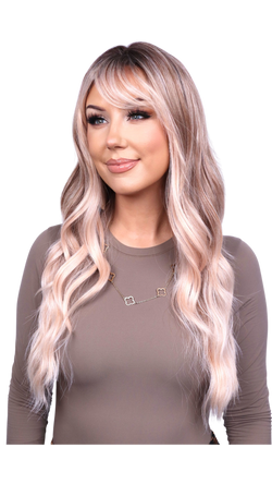 Apricot (Lace Front Bangs) Petite